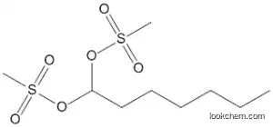 Molecular Structure of 116113-94-1 (1,1-Heptanediol, dimethanesulfonate)
